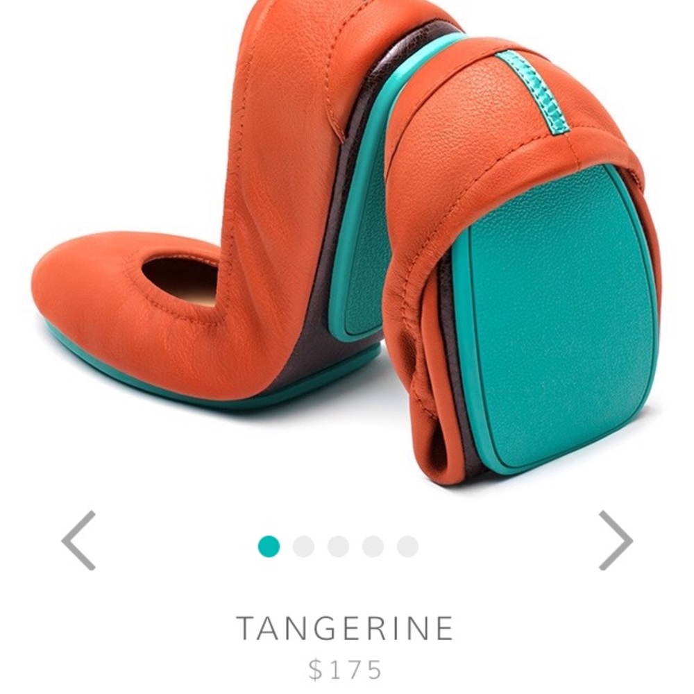 Tangerine Tieks Worn 1x